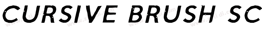 cursive brush script字体转换